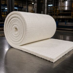 Colcha de fibra cerámica 1430 °C para aislamiento de hornos industriales de alta temperatura